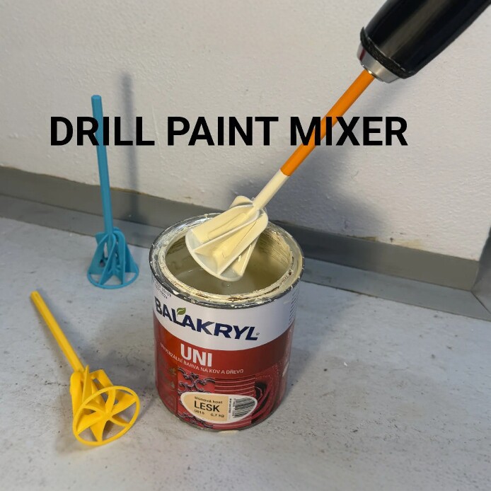 3D Printing Epoxy Resin - Mélangeur de peinture imprimé en 3D,