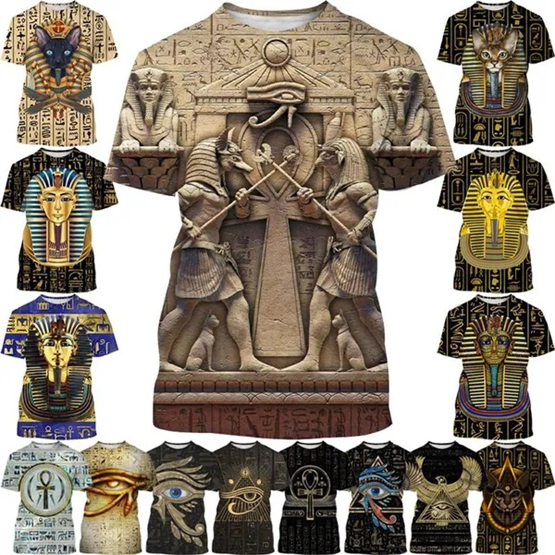3D Printing Industrial - Été nouveau pharaon impression 3D T-Shirt