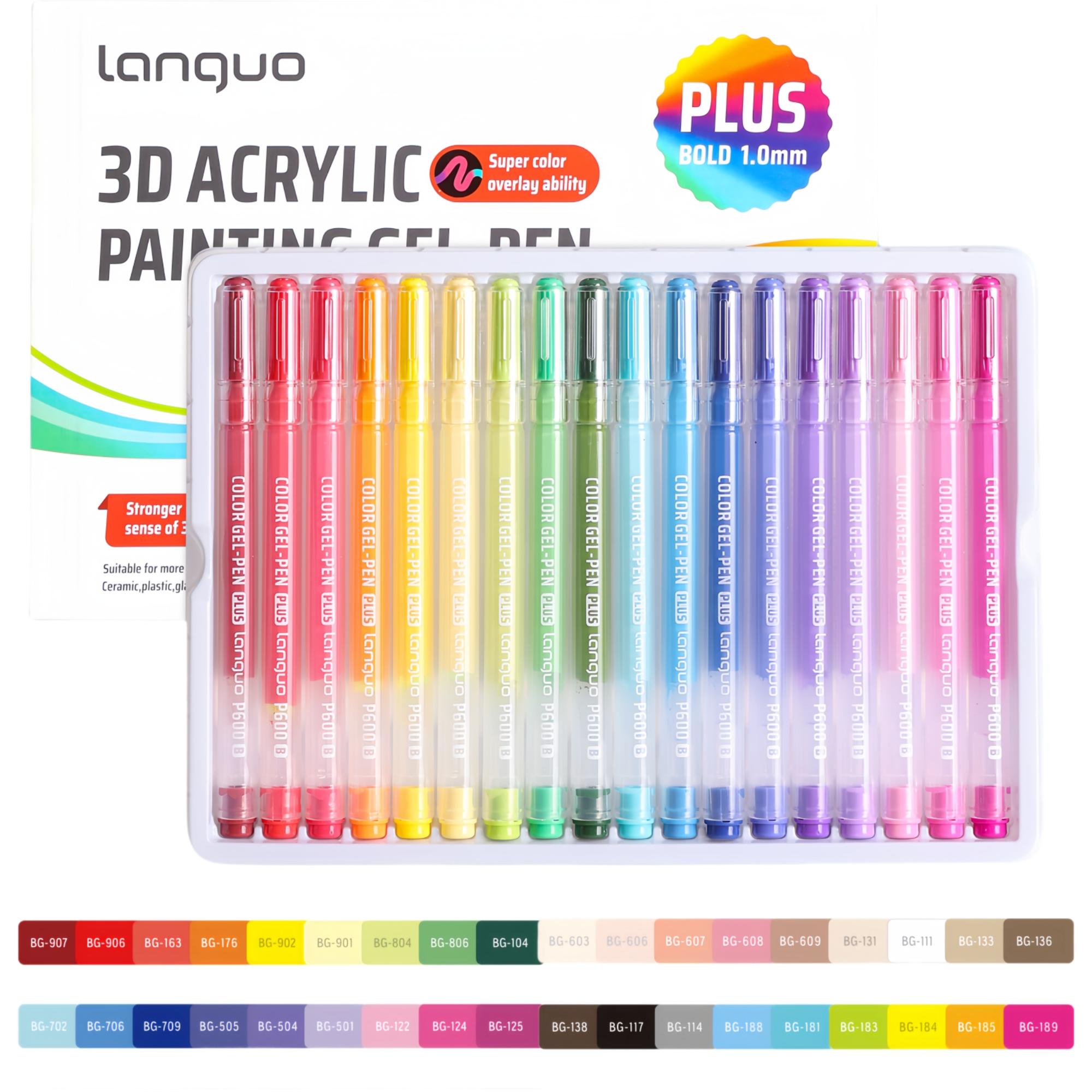 3D Printing Epoxy Resin - Ensemble de marqueurs acryliques Languo à