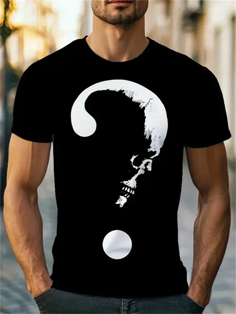 3D Printing Questions - T-shirt noir pour homme à imprimé