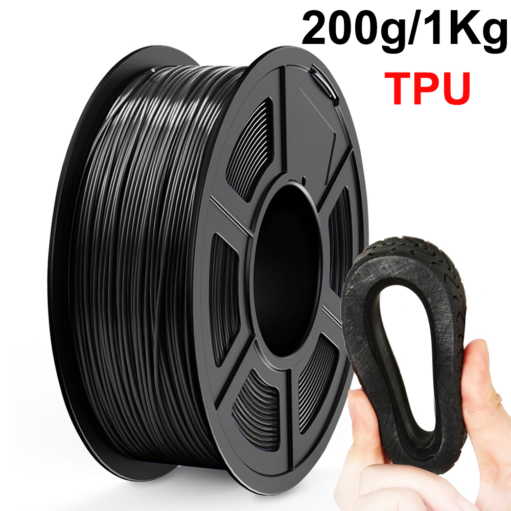 Tpu Flexible Filament - Filament TPU noir flexible pour imprimante