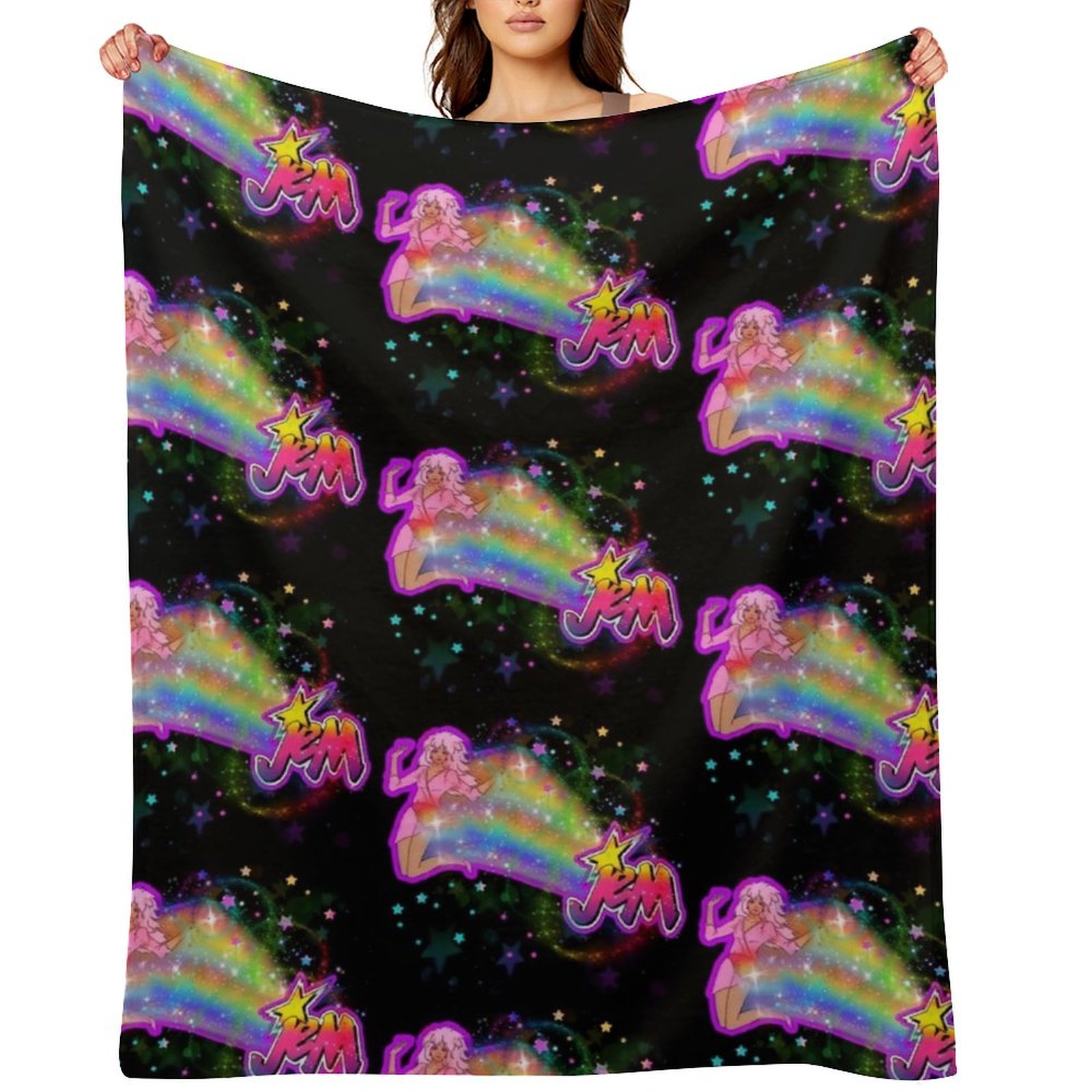 3D Printing Hologram - Couverture de plage en peluche douce