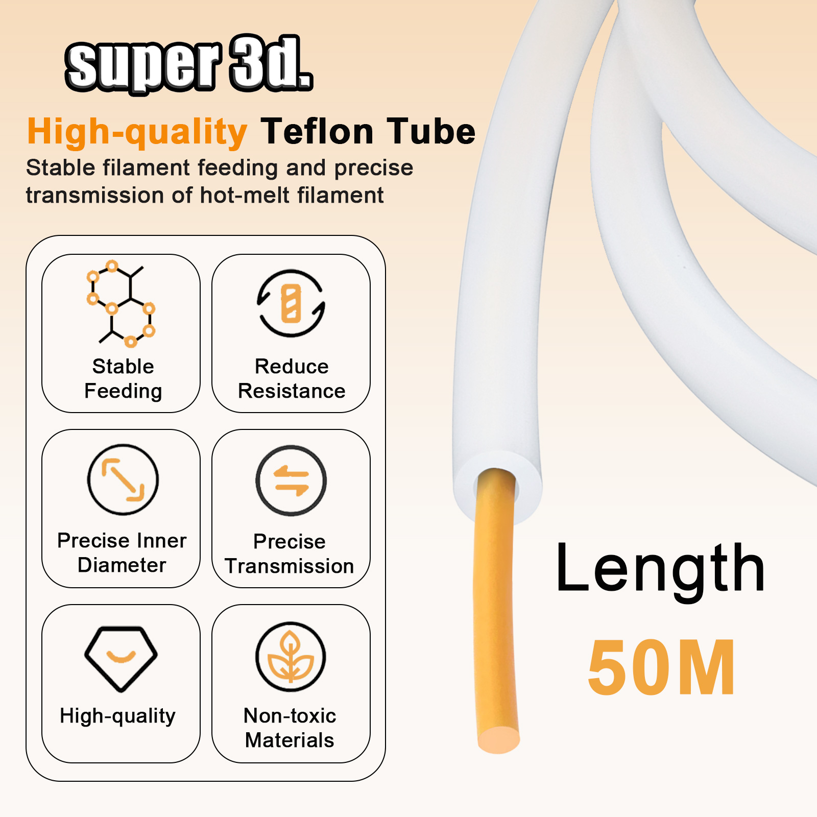 Tube PTFE Bambu Lab 1/2/50M, d - 3D Printing Bambu Lab A1 avis et prix