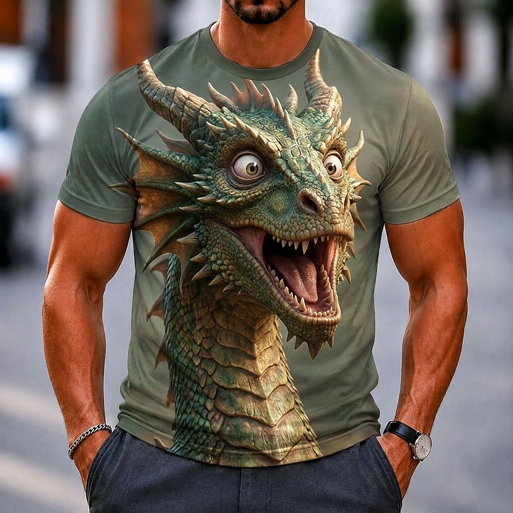 T-shirt à col rond imprimé en  - 3D Printing Questions avis et prix