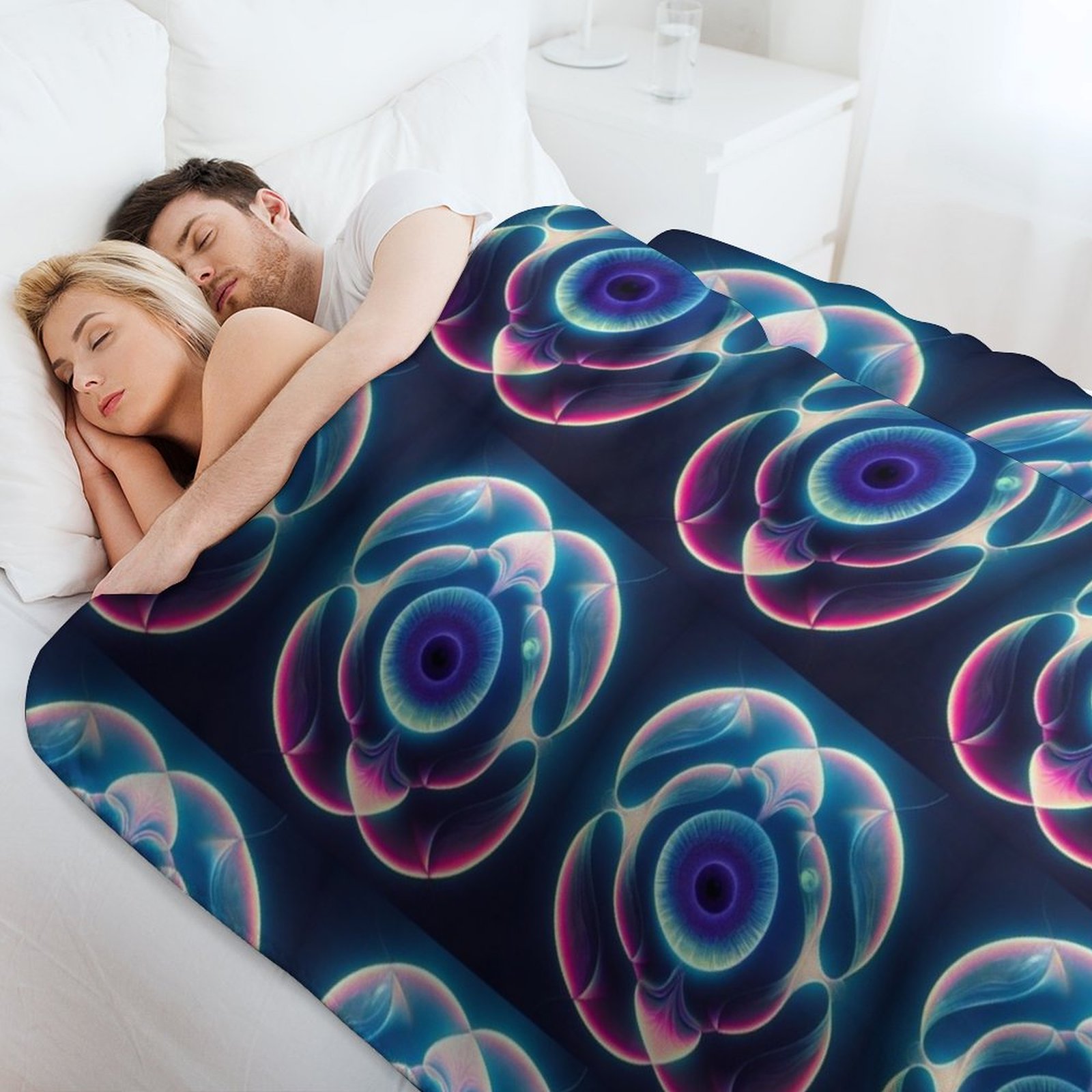Couverture à motifs de géométr - 3D Printing Hologram avis et prix